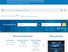 Tablet Screenshot of matchtech.com